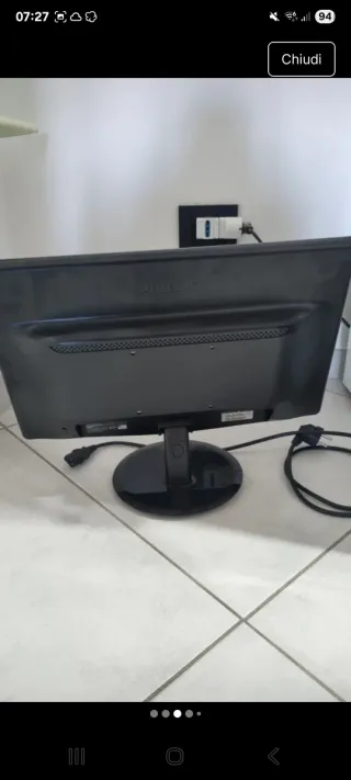 Monitor LED Philips 19 pollici nero