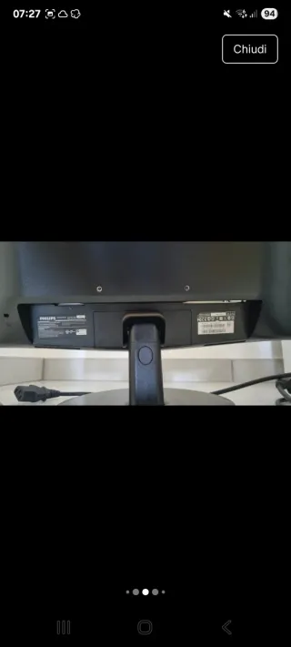 Monitor LED Philips 19 pollici nero