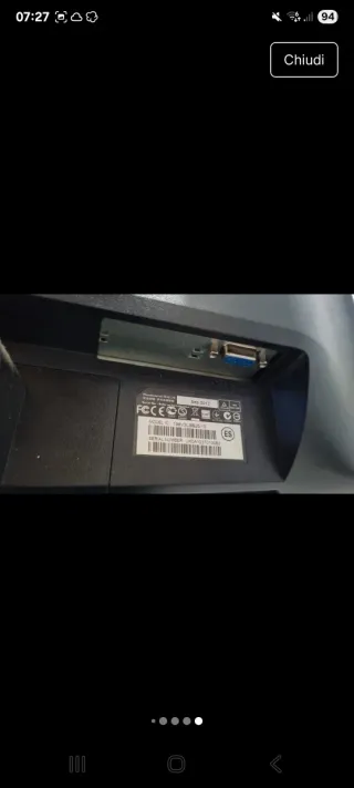 Monitor LED Philips 19 pollici nero