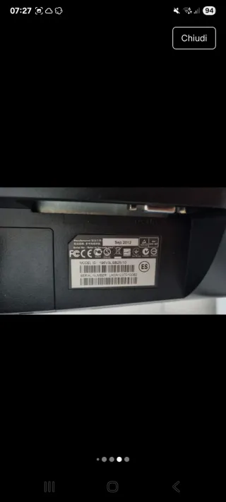 Monitor LED Philips 19 pollici nero