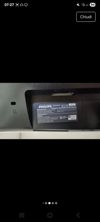 Monitor LED Philips 19 pollici nero