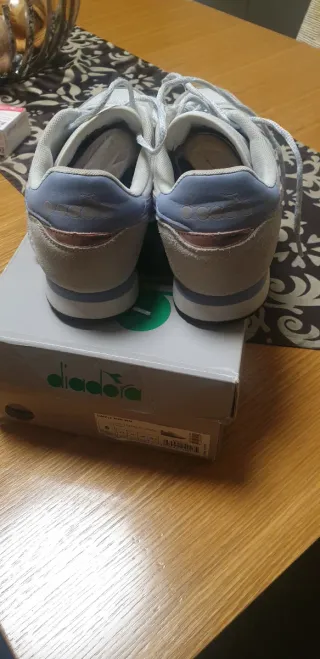 Diadora Simple Run Grigio Bianco Scarpe Donna