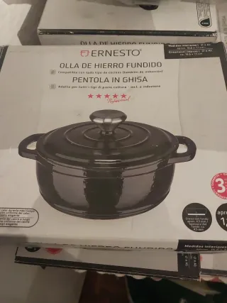 Olla Hierro Fundido Ernesto 1,13L Negra