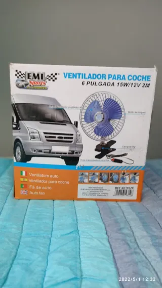 Ventilador Coche Pinza 12V