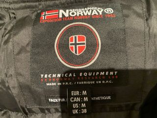 Parka Norway Bench Hombre Talla M Negra