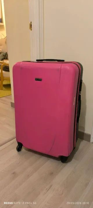 Maleta rígida alta calidad rosa