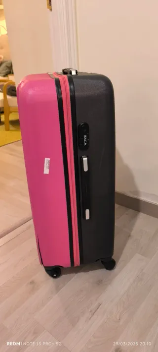 Maleta rígida alta calidad rosa