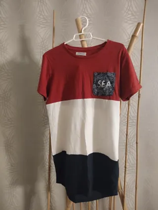 Camisetas hombre S (gris/naranja) lote