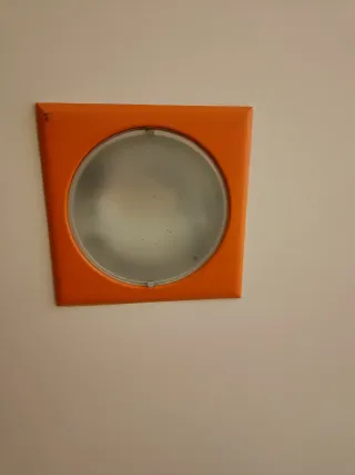 3 UNDS Focos naranjas con cristal...precio por und