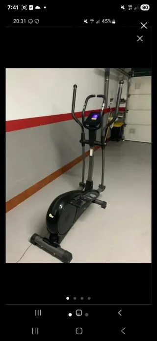 Bicicleta elíptica casi sin uso