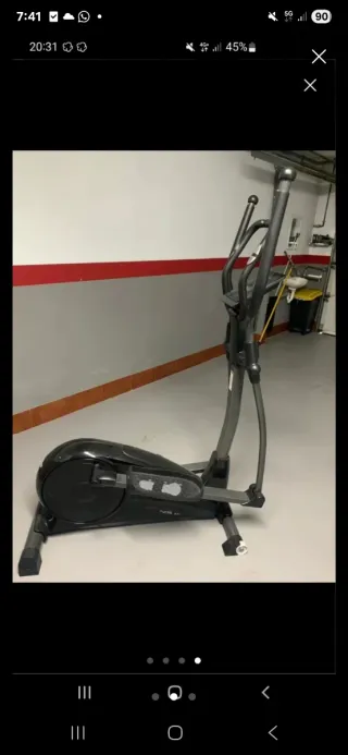 Bicicleta elíptica casi sin uso