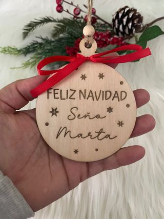 Adorno Madera Feliz Navidad Seña Marta