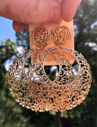 Pendientes Paola Dorados Filigrana