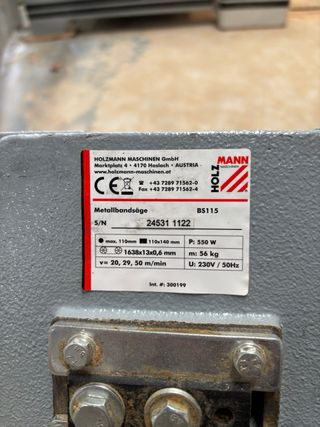 Sierra de cinta BS115 Sierra de metal.