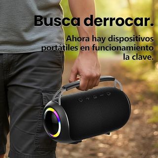 SWTOIPIG Altavoz Bluetooth inalámbrico Luces LED