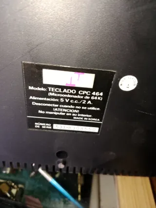 Amstrad CPC 464 Monitor y Teclado