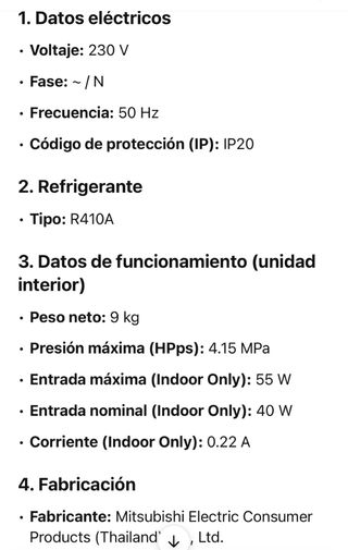 Aire Acondicionado Mitsubishi