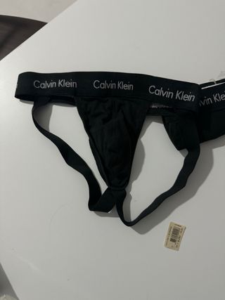 2 pack Jockstrap Uomo Calvin Klein Nero Taglia S