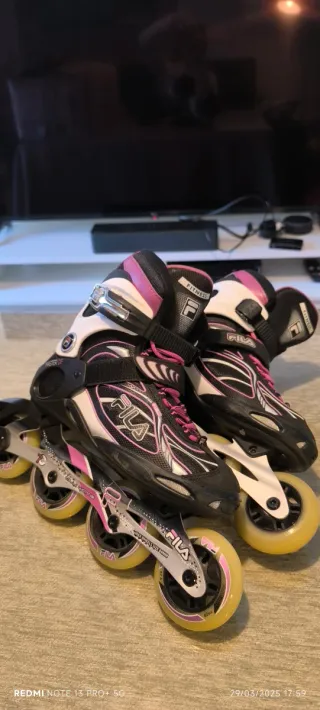 Patines en línea Fila rosas talla 38