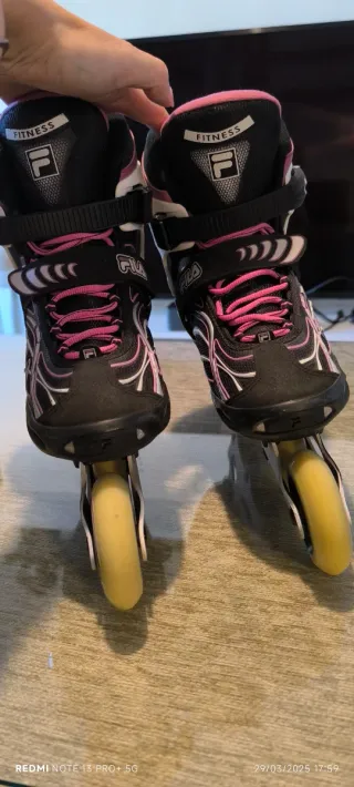 Patines en línea Fila rosas talla 38