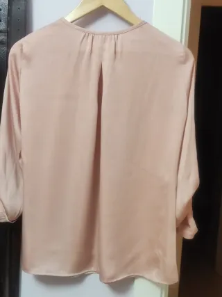 Blusa El Caballo Talla M Rosa y Dorada