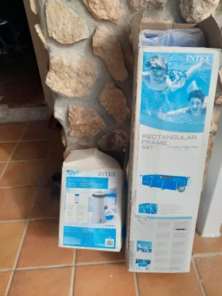 Piscina muy grande y bomba Filtro Piscina Inte