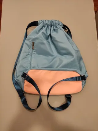 Mochila Mr. Wonderful azul y rosa