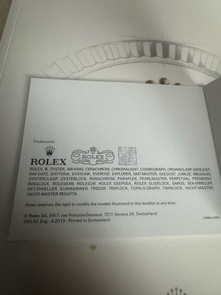 Manual Rolex Submariner 4/2013