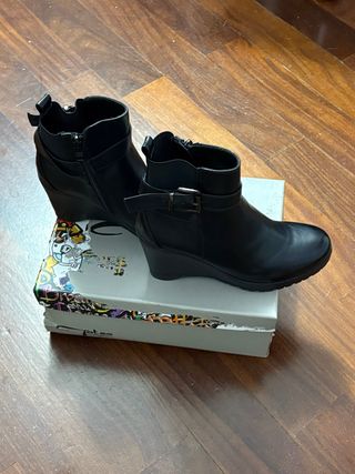 Stivaletti Tronchetti Zeppa Tatoo