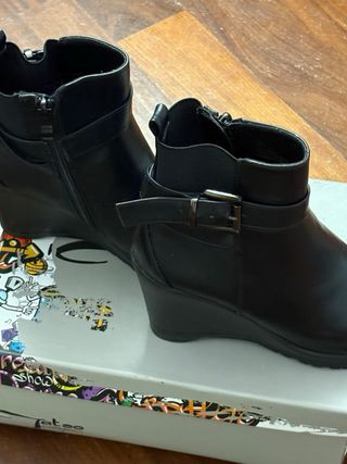 Stivaletti Tronchetti Zeppa Tatoo