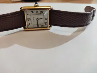 Reloj Cartier Oro 18k Chapa Mujer