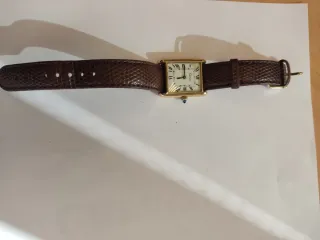 Reloj Cartier Oro 18k Chapa Mujer