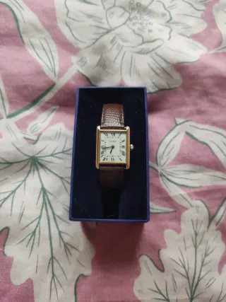 Reloj Cartier Oro 18k Chapa Mujer