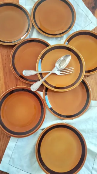 8 piatti frutta Tognana anni 60 vintage