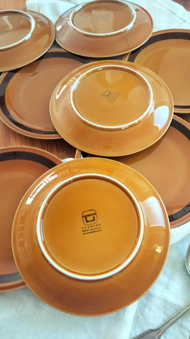 8 piatti frutta Tognana anni 60 vintage