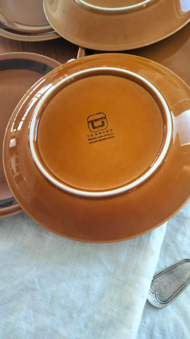 8 piatti frutta Tognana anni 60 vintage