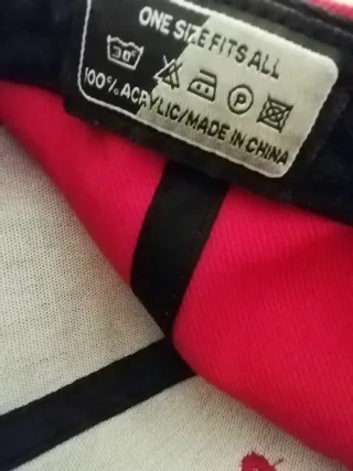 Cappellino Chicago Rosso e Nero Nuovo