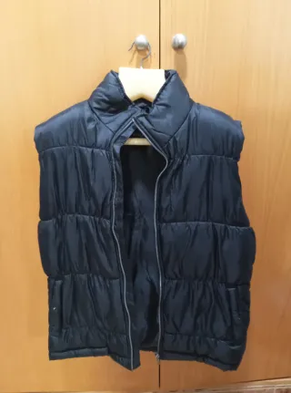 Chaleco acolchado negro hombre