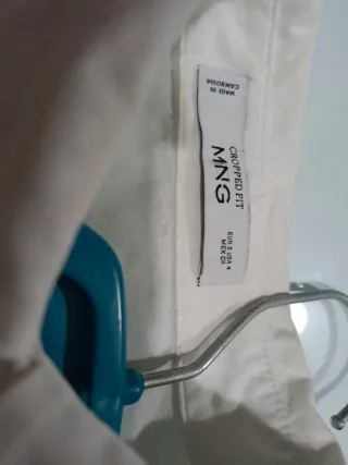 Camisa Mango Blanca Manga Larga