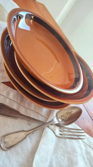 4 piatti fondi Tognana anni 60 vintage