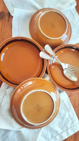 4 piatti fondi Tognana anni 60 vintage