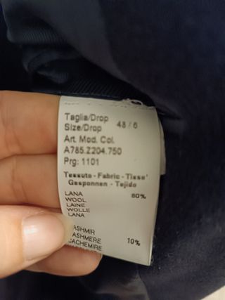 Cappotto Taylor & Son Uomo Nero lana cachemire