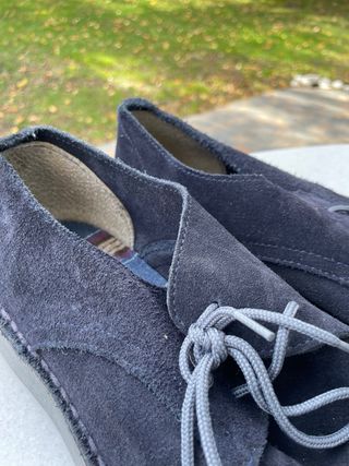 Zapatillas de ante azul marino