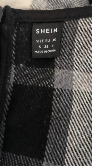 Vestido de cuadros Shein