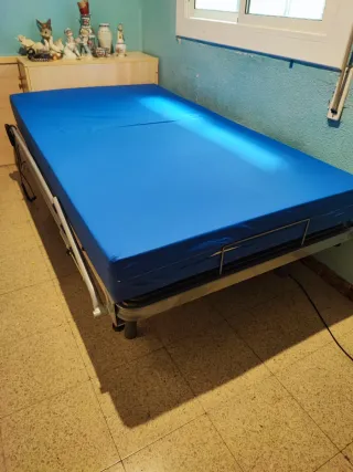 Cama articulada eléctrica con colchón