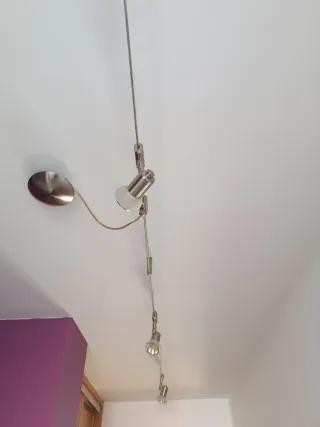 Lámpara 4 focos halógenos