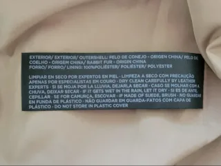 Chaquetón Pelo Conejo