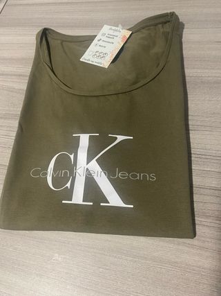 Camiseta Calvin Klein Jeans Verde Oliva