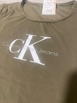Camiseta Calvin Klein Jeans Verde Oliva