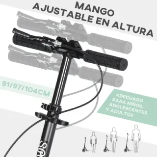 Patinete Negro y Verde